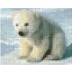 Pixel szett 1 normál alaplappal, színekkel, jegesmedve
