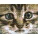 Pixel szett 1 normál alaplappal, színekkel, cica