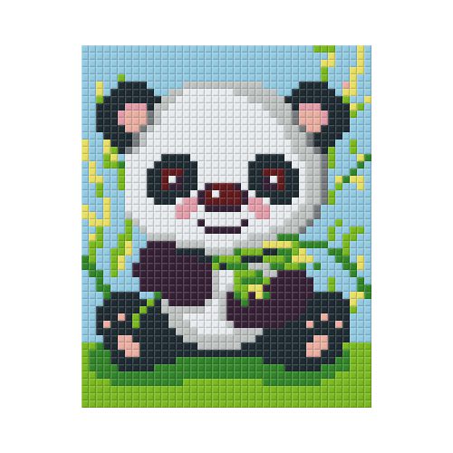 Pixel szett 1 normál alaplappal, színekkel, panda, (801220)