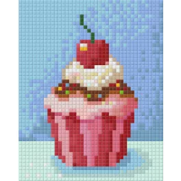 Pixel szett 1 normál alaplappal, színekkel, muffin