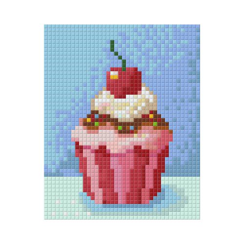 Pixel szett 1 normál alaplappal, színekkel, muffin