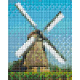 Pixel szett 1 normál alaplappal, színekkel, malom