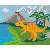 Pixel szett 1 normál alaplappal, színekkel, dínó