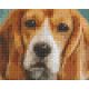 Pixel szett 1 normál alaplappal, színekkel, kutya, basset hound, 801301
