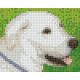 Pixel szett 1 normál alaplappal, színekkel, kutya, labrador