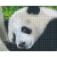 Pixel szett 1 normál alaplappal, színekkel, panda, (801308)