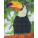 Pixel szett 1 normál alaplappal, színekkel, tukán, (801317)