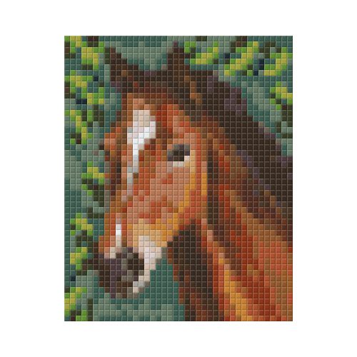 Pixel szett 1 normál alaplappal, színekkel, ló, 801318