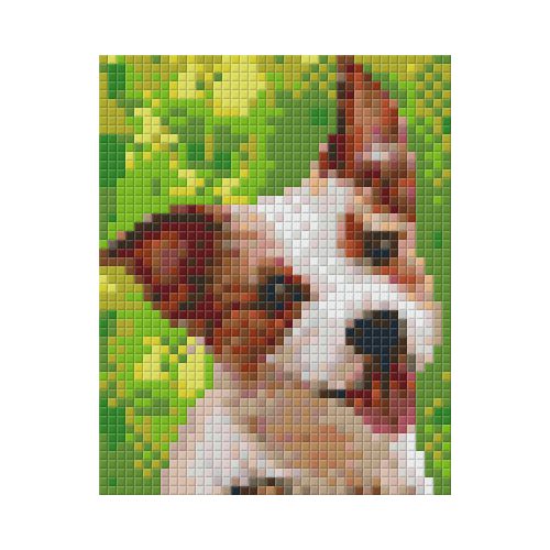 Pixel szett 1 normál alaplappal, színekkel, kutya, 801320