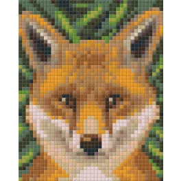 Pixel szett 1 normál alaplappal, színekkel, róka