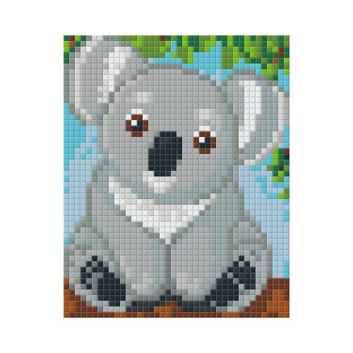 Pixel szett 1 normál alaplappal, színekkel, koala