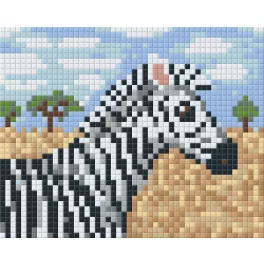 Pixel szett 1 normál alaplappal, színekkel, zebra