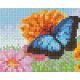Pixel szett 1 normál alaplappal, színekkel, pillangó virágokkal, (801364)