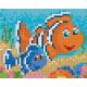 Pixel szett 1 normál alaplappal, színekkel, bohóchalak