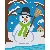 Pixel szett 1 normál alaplappal, színekkel, hóember