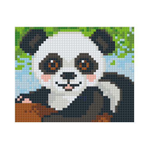 Pixel szett 1 normál alaplappal, színekkel, panda, (801406)