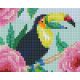 Pixel szett 1 normál alaplappal, színekkel, tukán, (801409)