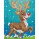 Pixel szett 1 normál alaplappal, színekkel, rénszarvas