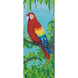 Pixel szett 2 normál alaplappal, színekkel, papagáj