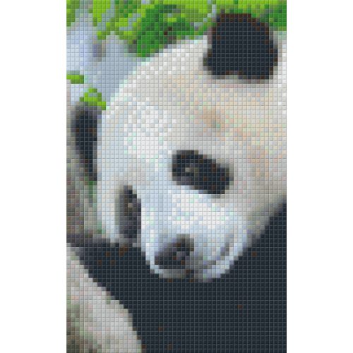 Pixel szett 2 normál alaplappal, színekkel, panda