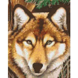   Pixel szett 4 normál alaplappal, színekkel, farkas (804050)