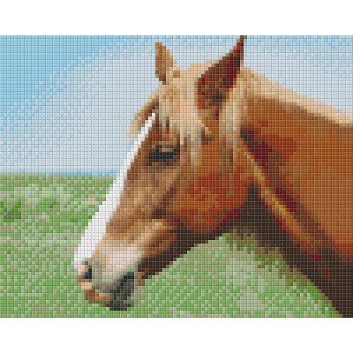 Pixel szett 4 normál alaplappal, színekkel, ló (804437)