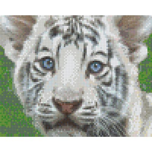 Pixel szett 4 normál alaplappal, színekkel, tigriskölyök