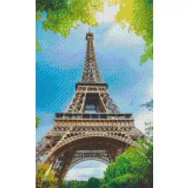 Pixel szett 8 normál alaplappal, színekkel, Eiffel-torony