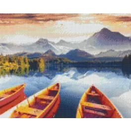 Pixel szett 9 normál alaplappal, színekkel, hegyek tóval