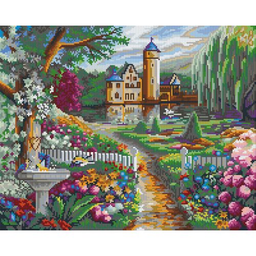 Pixel szett 16 normál alaplappal, színekkel, virágos park