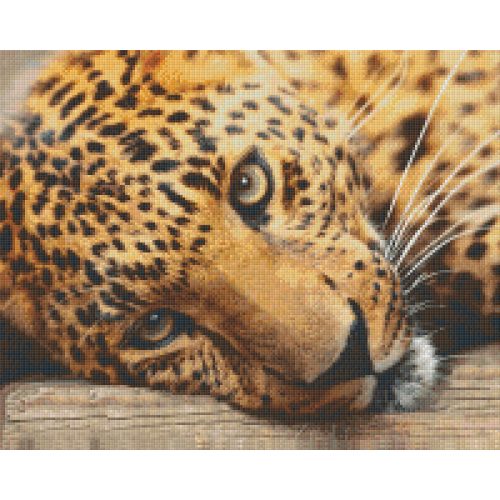 Pixel szett 16 normál alaplappal, színekkel, fekvő leopárd