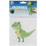 Vasalható gyöngykészlet, 15x15cm-es alaplappal, 3 féle (unikornis, dinoszaurusz, macska)