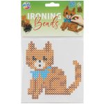 Vasalható gyöngykészlet, 15x15cm-es alaplappal, 3 féle (unikornis, dinoszaurusz, macska)