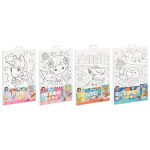 Festés számok szerint gyerekeknek, 20x30cm, 4 féle változat (unikornis, hableány, autók, űrhajós)