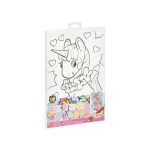 Festés számok szerint gyerekeknek, 20x30cm, 4 féle változat (unikornis, hableány, autók, űrhajós)