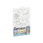 Festés számok szerint gyerekeknek, 20x30cm, 4 féle változat (unikornis, hableány, autók, űrhajós)