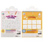 Színezd ki a matricákat színezőfüzet 250 matricával, 20x20cm, 8 lap, 3 ceruza, kétféle változat