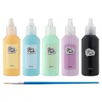 Üvegfóliafesték készlet ecsettel, 5x20ml, Moxy