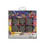 Képkarcoló szett, 20x20cm, 6 db/csomag, 1 karcoló pálca, 2 féle téma (állatok, mandala)