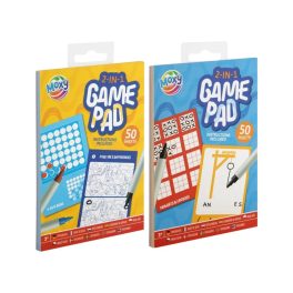   2az1-ben game pad, útijáték, A/6, 50 lap és 2 játék egy szettben, kétféle változat