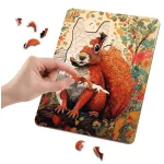 Fa állatos kirakó, puzzle, 130 db-os (30x22cm), 6 féle változat