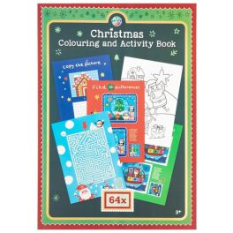   Karácsonyi foglalkoztató és színező füzet, A/4, 64 lapos (800074)
