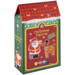 Gipszfigura festő szett (2 db 7cm-es figura, 4 festék, ecset), 2 féle változat