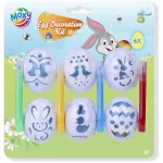 Tojásfestő sablonok, 6 db sablon és 4 db filctoll
