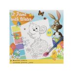 Húsvéti vízzel festős színező füzet, 20x20cm, 8 lap, ecsettel