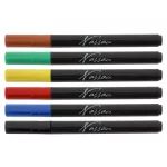 Porcelán és üveg filctoll, 6 db-os