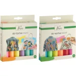 Textilfesték 6x12ml, kétféle változat