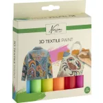 Textilfesték 6x12ml, kétféle változat