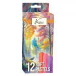 Pasztellkréta készlet, 12 db-os, puha, Nassau fine art