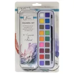 Aquarell vízfesték, 18 szín, 1 db ecset